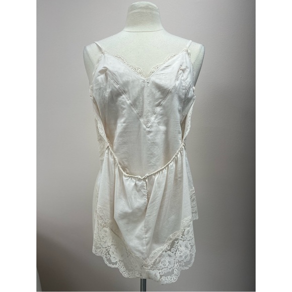 Zimmermann Botanica Teddy Lace Camisole Bodysuit in Milk - Picture 2 of 7